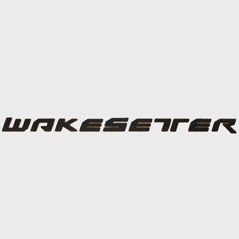 Malibu Boat Raised Model Decal 5992989 | Wakesetter Black/Gold Sticker