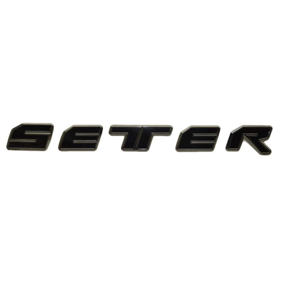 Malibu Boat Raised Setter Decal 5974386 | Wakesetter Black Silver