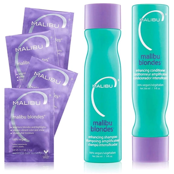 Malibu C Blondes Wellness Kit and 9 oz. ea