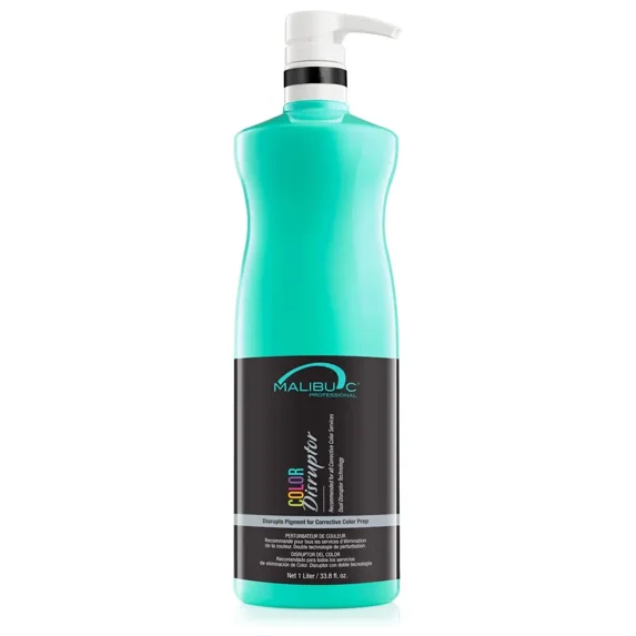 Malibu C Professional Color Disruptor Disrupts Pigment For Corrective Color Prep 33.8 Ounce 1 Liter Milliliters