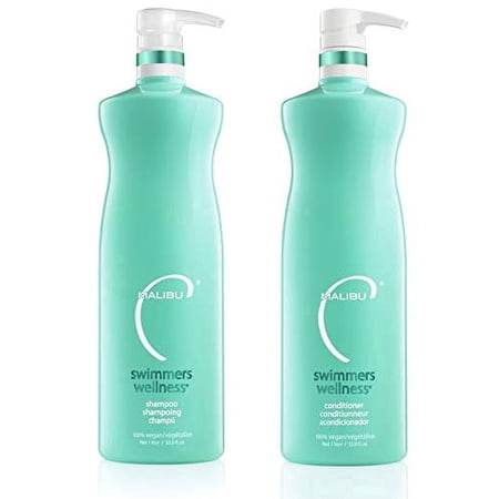 Malibu C Swimmers Wellness Shampoo & Conditioner Liter Duo Set
