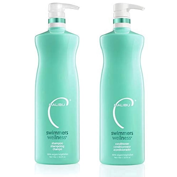 Malibu C Swimmers Wellness Shampoo & Conditioner Liter Duo Set