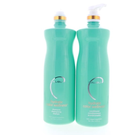 Malibu Hydrate Color Wellness Shampoo, 33.8 oz - Malibu Hydrate Color Wellness Conditioner, 33.8 oz