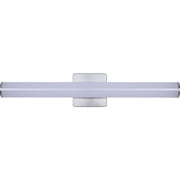 Malibu Dream 24-Inch LED Bathroom Vanity Light   Brushed Nickel Finish, Frosted Acrylic Shade, Modern Dimmable Lighting for Makeup, Grooming, and Bathroom
