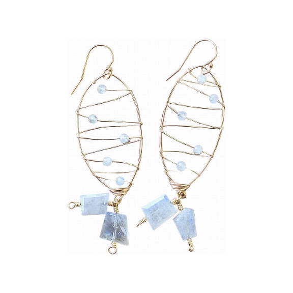 Malibu Earring in Moonstone