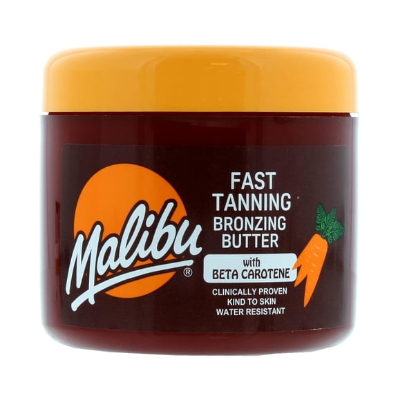 Malibu Sun Fast Tanning Gel, 10.1 Fl Oz, Deep Tan Accelerator with Carrot, Beta Carotene and Vitamin E, Tropical Coconut, Water-Resistant