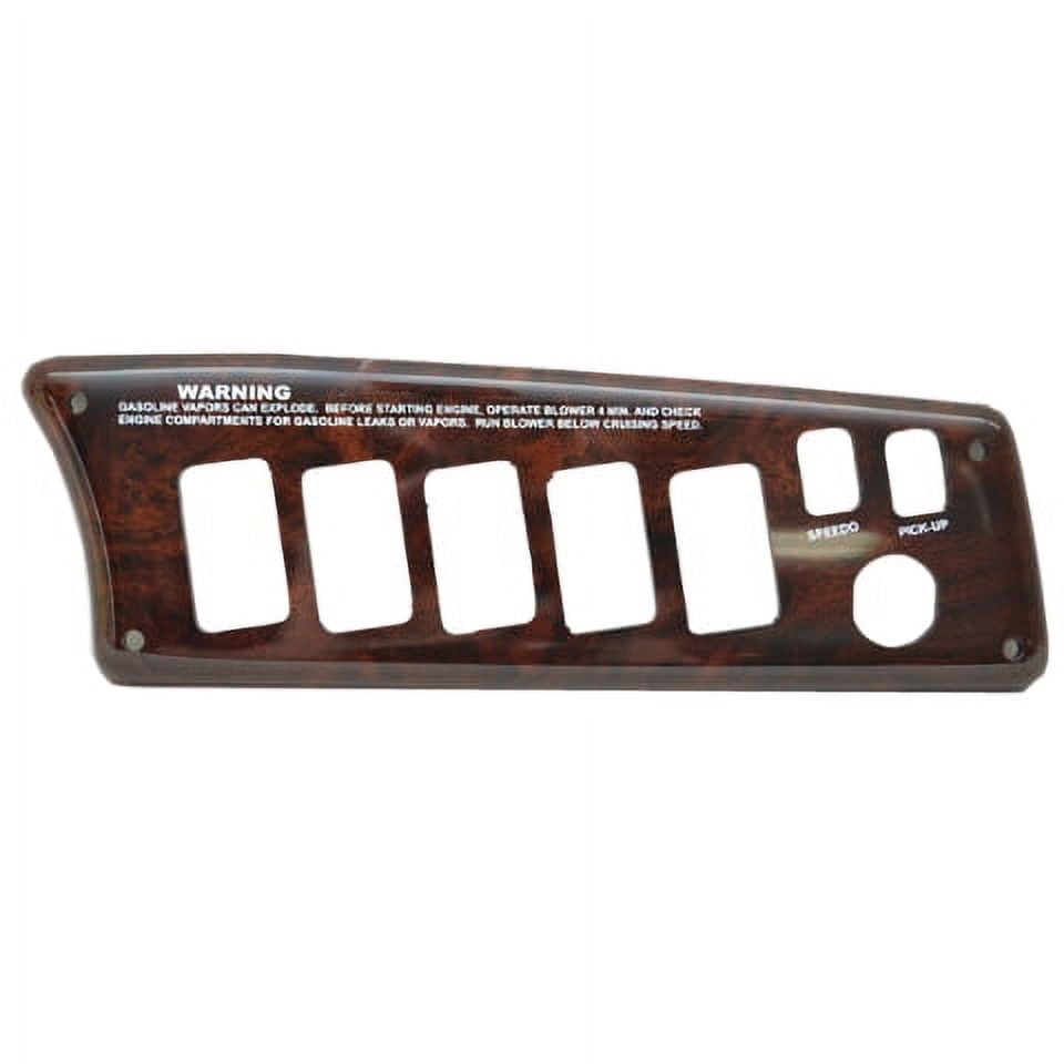 Malibu Faux Woodgrain 9 3/8 x 3 Inch Plastic Boat Blank Switch Panel ...