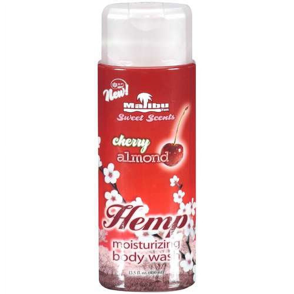 Malibu Hemp Cherry Almond Body Wash 13.5 Fl. Oz. - image 1 of 1