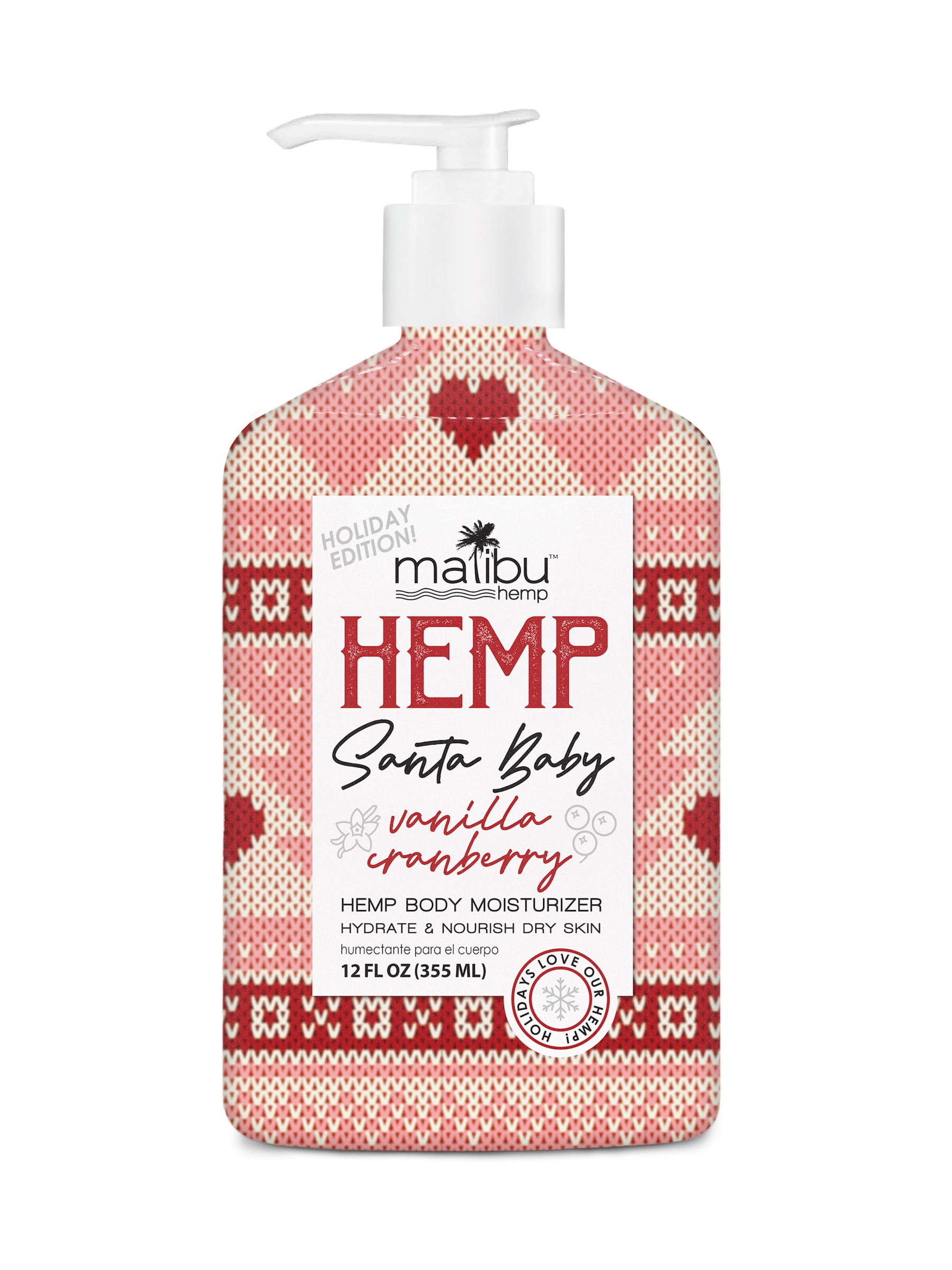 Malibu Hemp Santa Baby Limited Edition Moisturizing Body Lotion