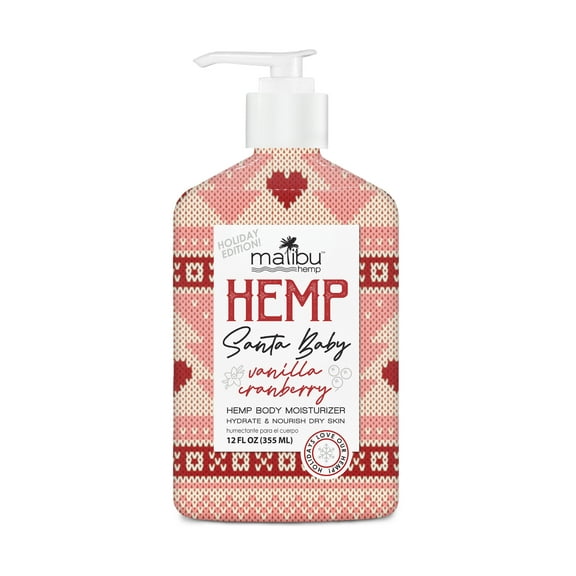 Malibu Hemp Santa Baby Limited Edition Moisturizing Body Lotion