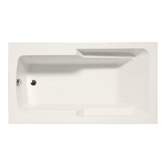Malibu Home Coronado Rectangle Whirlpool Bathtub 72"x 48"x 22" in Biscuit