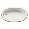 thumbnail image 1 of Malibu Home Daytona Oval Soaking Bathtub 60"x 36"x 22" in Biscuit, 1 of 5