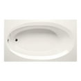 thumbnail image 1 of Malibu Home Delray ADA Massaging Air Jet Bathtub 60"x 42"x 18" in Biscuit, 1 of 5