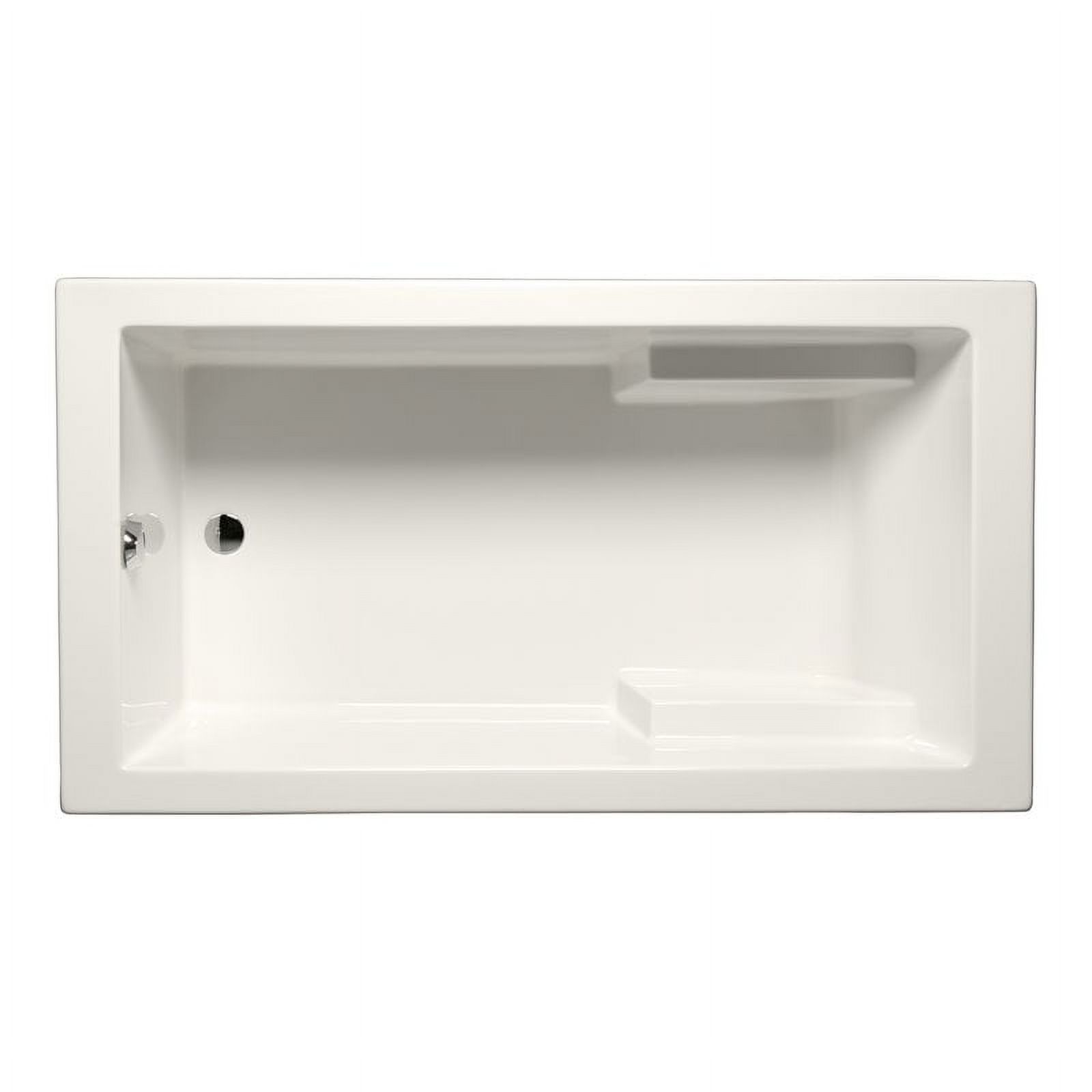 Malibu Home Galveston Massaging Air Jet Bathtub 72"x 36"x 22" in