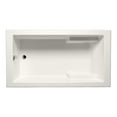 thumbnail image 1 of Malibu Home Galveston Rectangle Soaking Bathtub 72"x 36"x 22" in Biscuit, 1 of 5
