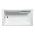 thumbnail image 1 of Malibu Home Galveston Rectangle Whirlpool Bathtub 66"x 36"x 22" in White, 1 of 5