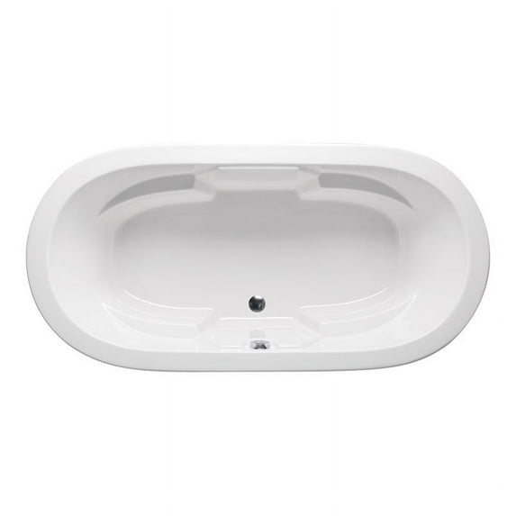 Malibu Home Hermosa Whirlpool/Massaging Air Jet Bathtub 74"x 44"x 22" in White