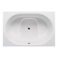 thumbnail image 1 of Malibu Home Honolua Rectangle Massaging Air Jet Bathtub 60"x 40"x 33" in White, 1 of 5