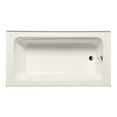 thumbnail image 1 of Malibu Home La Jolla ADA RH Rectangle Soaking Bathtub 66"x 32"x 18" in Biscuit, 1 of 6