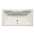 thumbnail image 1 of Malibu Home Laguna Whirlpool/Massaging Air Jet Bathtub 66"x 48"x 22" in Biscuit, 1 of 5