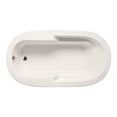 thumbnail image 1 of Malibu Home Marco Oval Whirlpool Bathtub 66"x 36"x 22" in Biscuit, 1 of 5