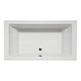 thumbnail image 1 of Malibu Home Naples Rectangle Soaking Bathtub 72"x 40"x 22" in White, 1 of 5