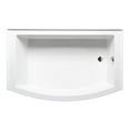 thumbnail image 1 of Malibu Home Tulum RH Rectangle Soaking Bathtub 60"x 32"x 18" in White, 1 of 6