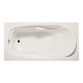 thumbnail image 1 of Malibu Home Tunnels Whirlpool/Massaging Air Jet Bathtub 66"x 34"x 22" in Biscuit, 1 of 5