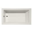thumbnail image 1 of Malibu Home Venice Rectangle Massaging Air Jet Bathtub 72"x 40"x 22" in Biscuit, 1 of 5