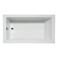 thumbnail image 1 of Malibu Home Venice Rectangle Whirlpool Bathtub 66"x 34"x 22" in White, 1 of 5