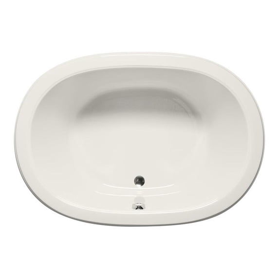 Malibu Home Waikki Whirlpool/Massaging Air Jet Bathtub 60"x 42"x 23" in Biscuit