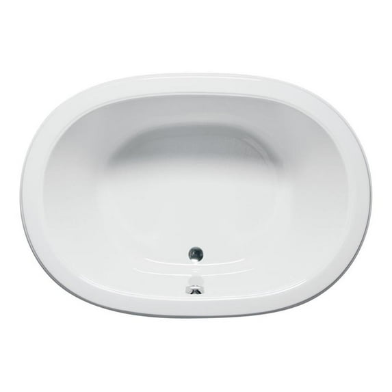 Malibu Home Waikki Whirlpool/Massaging Air Jet Bathtub 72"x 44"x 23" in White