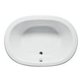 thumbnail image 1 of Malibu Home Waikki Oval Massaging Air Jet Bathtub 60"x 42"x 23" in White, 1 of 5