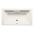 thumbnail image 1 of Malibu Home Westport Massaging Air Jet Bathtub 66"x 34"x 22" in Biscuit, 1 of 4