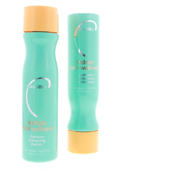 Malibu Hydrate Color Wellness Shampoo 9 oz, Malibu Hydrate Color Wellness Conditioner 9 oz Set