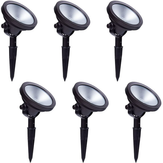 Malibu LED Low Voltage 13W Spotlight Landscape Lighting Security Light for Outdoor Garden Hotel Yard Park Walkways Driveways 6 PK 8406-2601-06