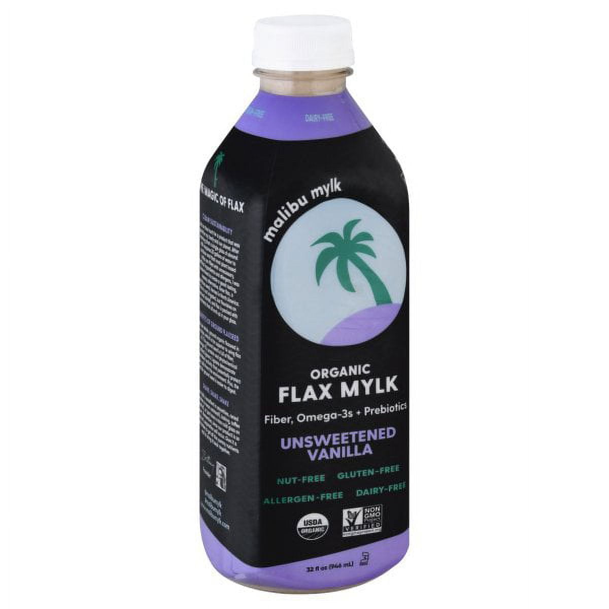 Malibu Mylk Organic Flax Mylk, 32oz Multiple Flavors