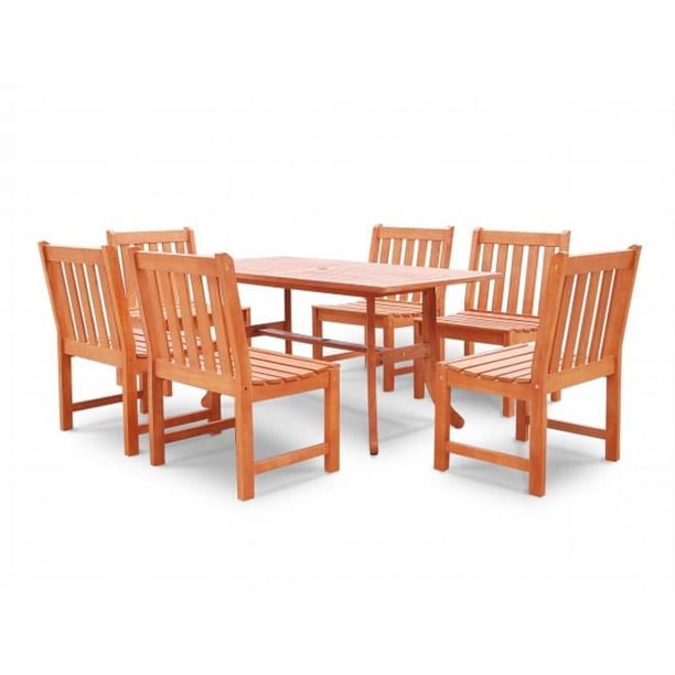 Malibu Outdoor 5piece Wood Patio Dining Set