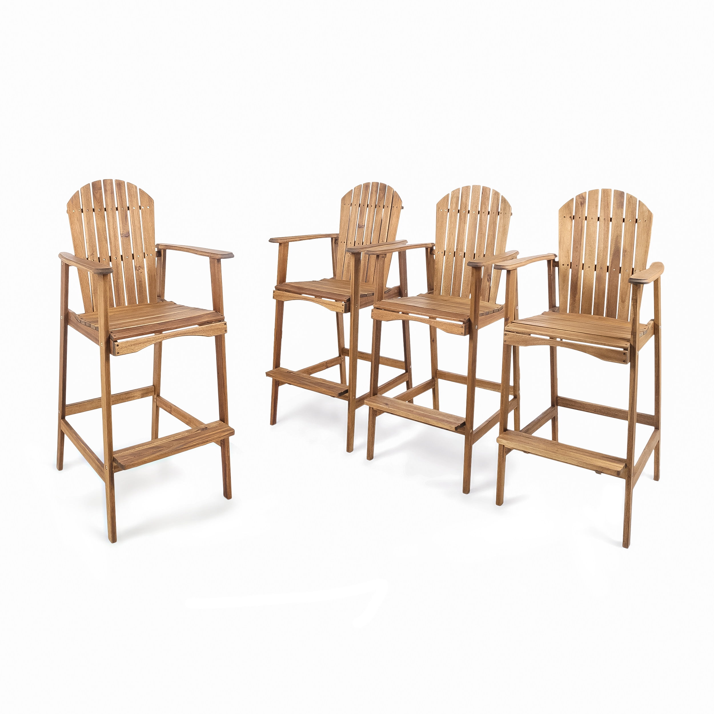 International Caravan Wood Adirondack Bar Chair International Caravan Wood Adirondack Bar Chair