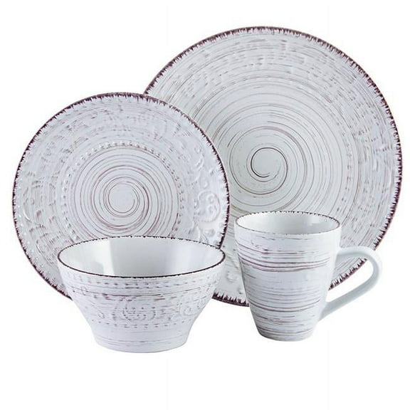 Malibu Sands 16 Piece Dinnerware Set in Shell