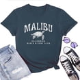 thumbnail image 1 of Malibu Sea Turtles T-Shirt for Women – Cute Ocean Graphic Tee, Beach Lover Coastal Summer Top, 1 of 5