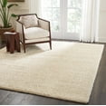 thumbnail image 1 of Malibu Shag Solid Cream Area Rug, 1 of 7