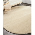 thumbnail image 1 of Malibu Shag Solid Cream Area Rug, 1 of 7