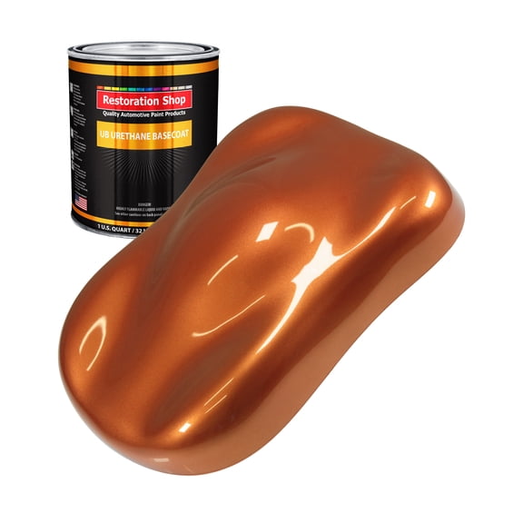Malibu Sunset Orange Metallic 1 Quart URETHANE BASECOAT Car Auto Body Paint