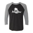 thumbnail image 1 of Malibu Unisex 3/4 Sleeve Baseball Raglan Tee, 1 of 3