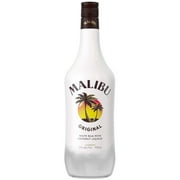 Malibu White Rum with Coconut Liqueur, 750 ml Bottle, 21% ABV