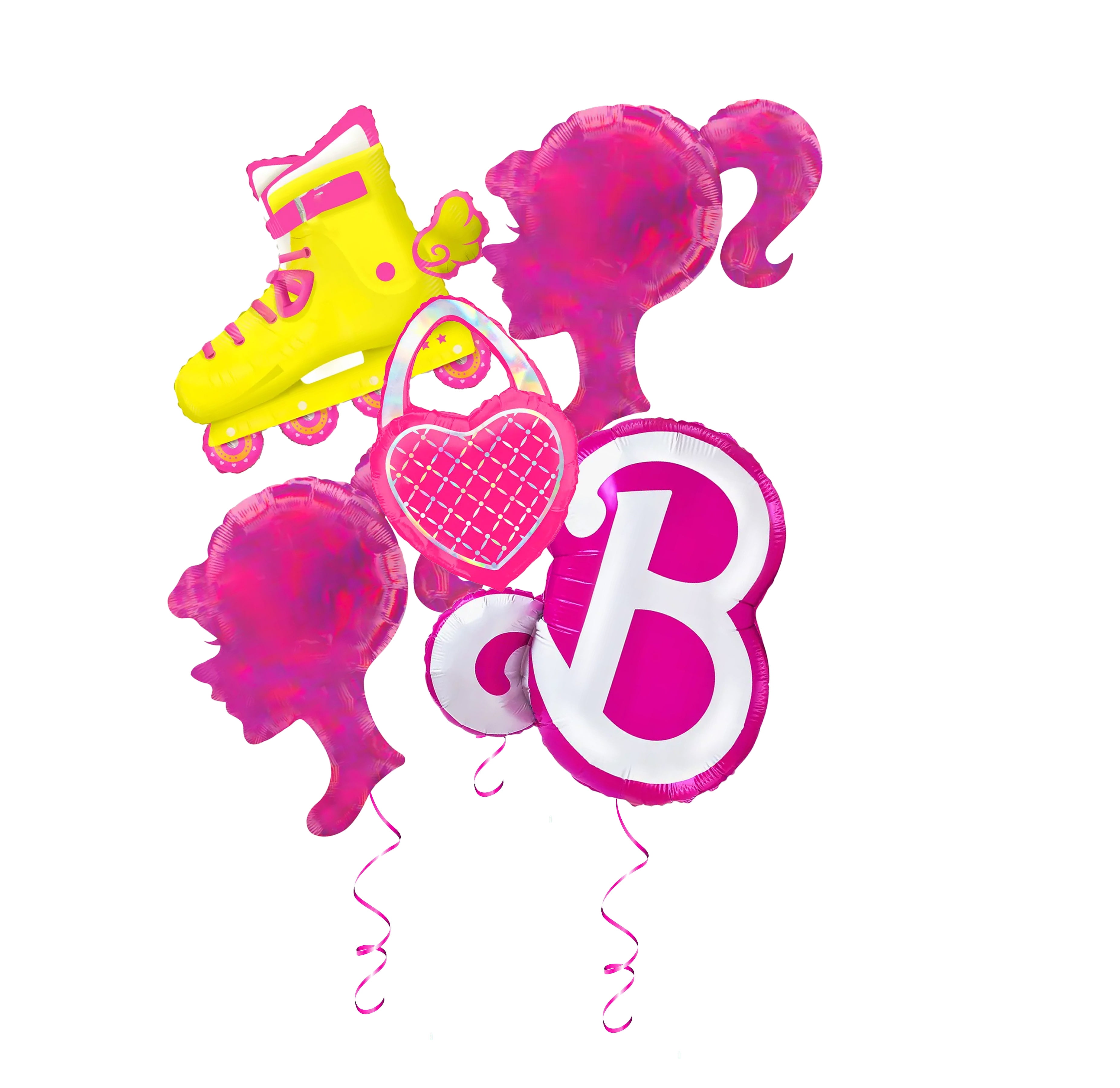 Malibu barbie beach party decoration 5pc bouquet roller skates fun