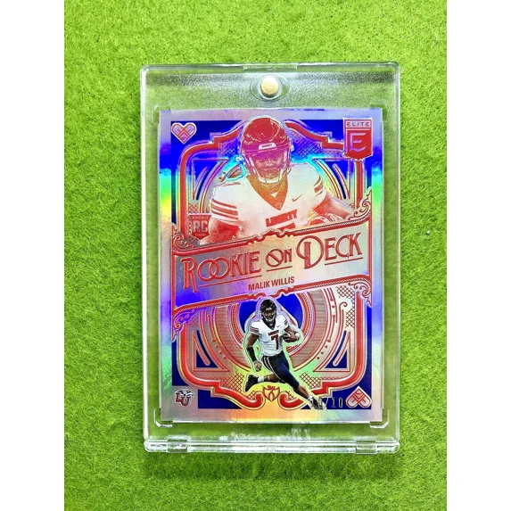 Malik Willis BLUE PRIZM ROOKIE CARD # 10/10 RC 2022 MALIK WILLIS Rookie on Deck