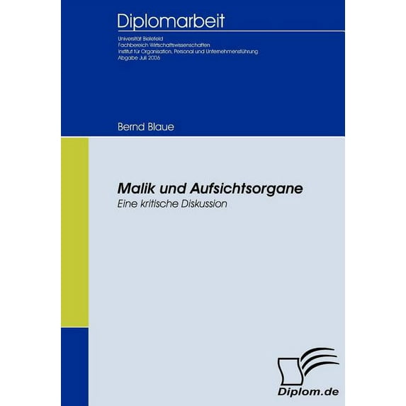 Malik Und Aufsichtsorgane