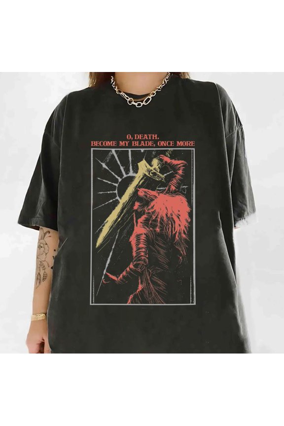 Maliketh The Black Blade Shirt, Maliketh Black Blade T-Shirt Oversized, Gothic Elden Ring Fan Shirt, Elden Ring Shirt, Maliketh, Dark Souls